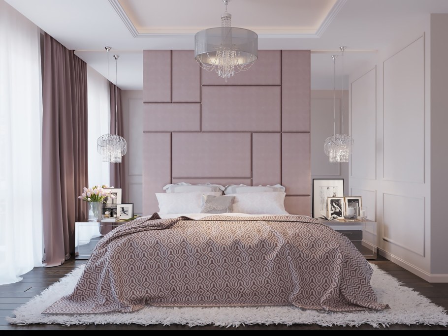 Спальня в нежных тонах