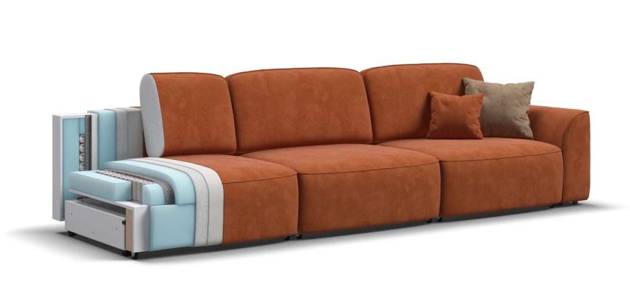 Кинг Макс диван Мальмо серый