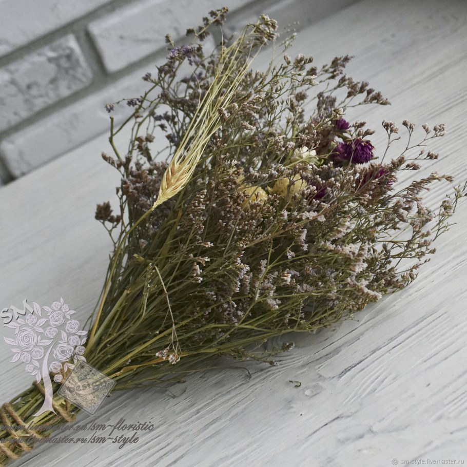 Лимониум сухоцвет букет