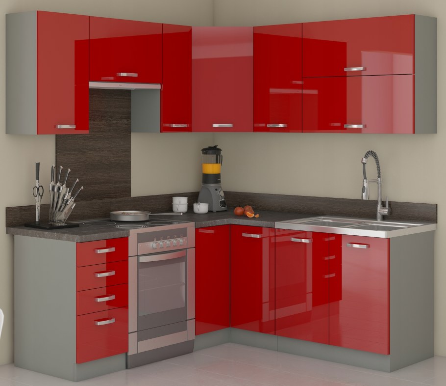 Красный кухонный гарнитур