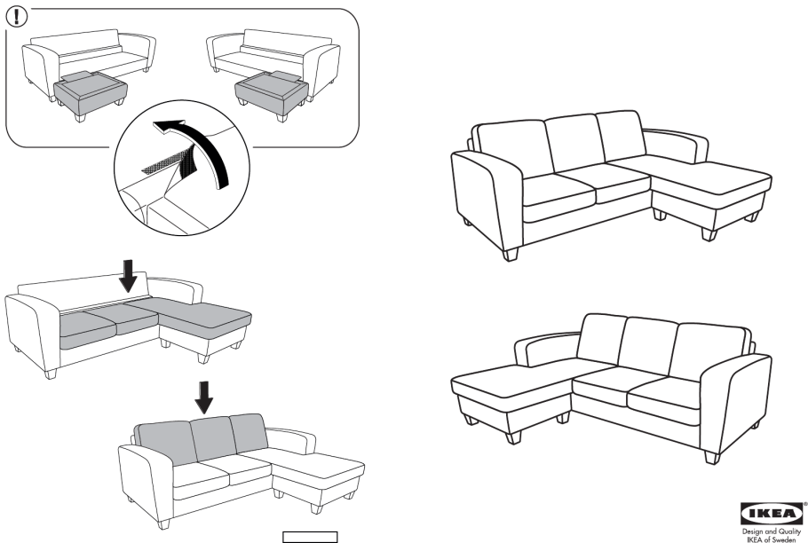 Перетянутый диван Атлант