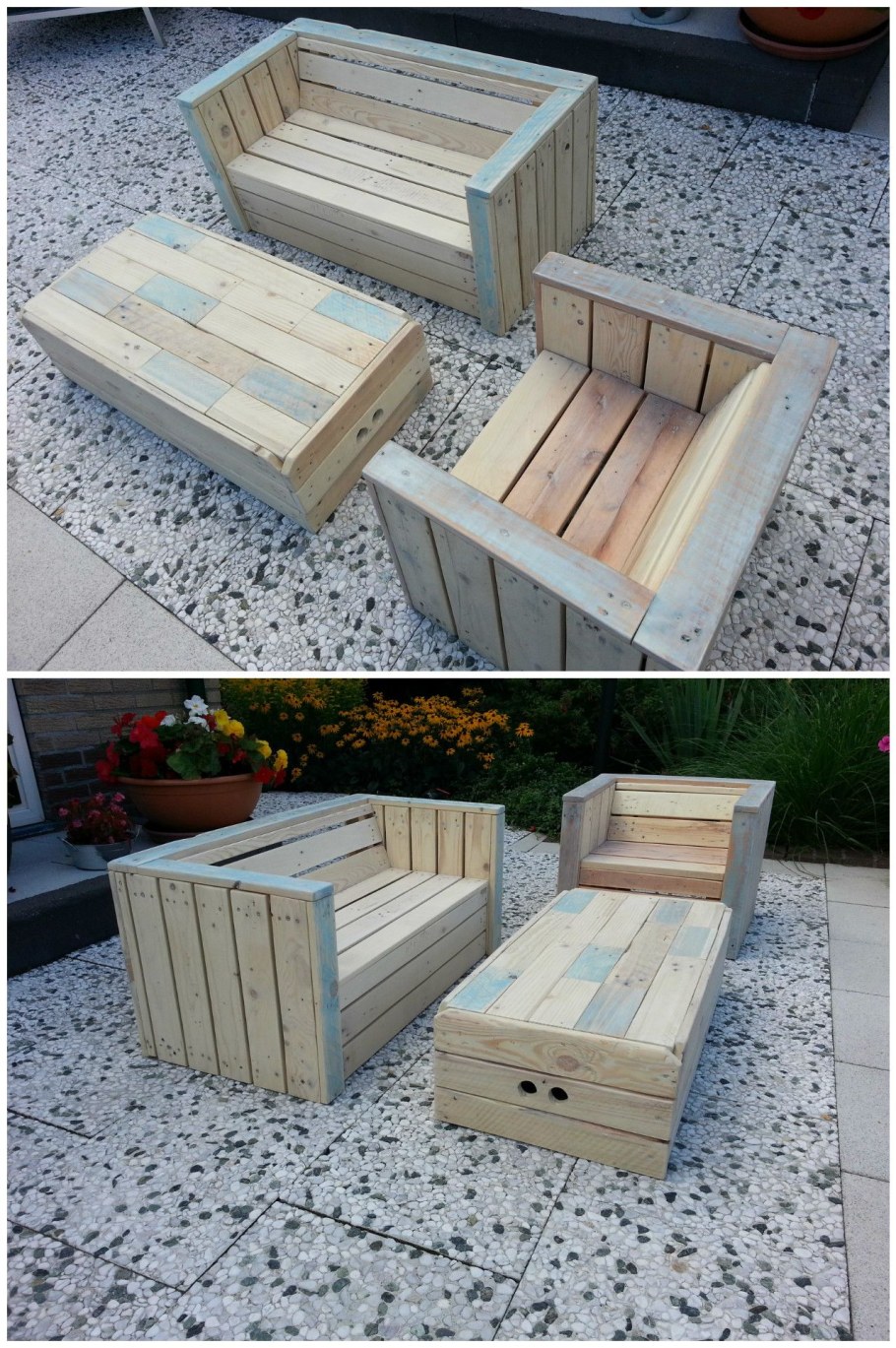 Мебель из брусков дерева