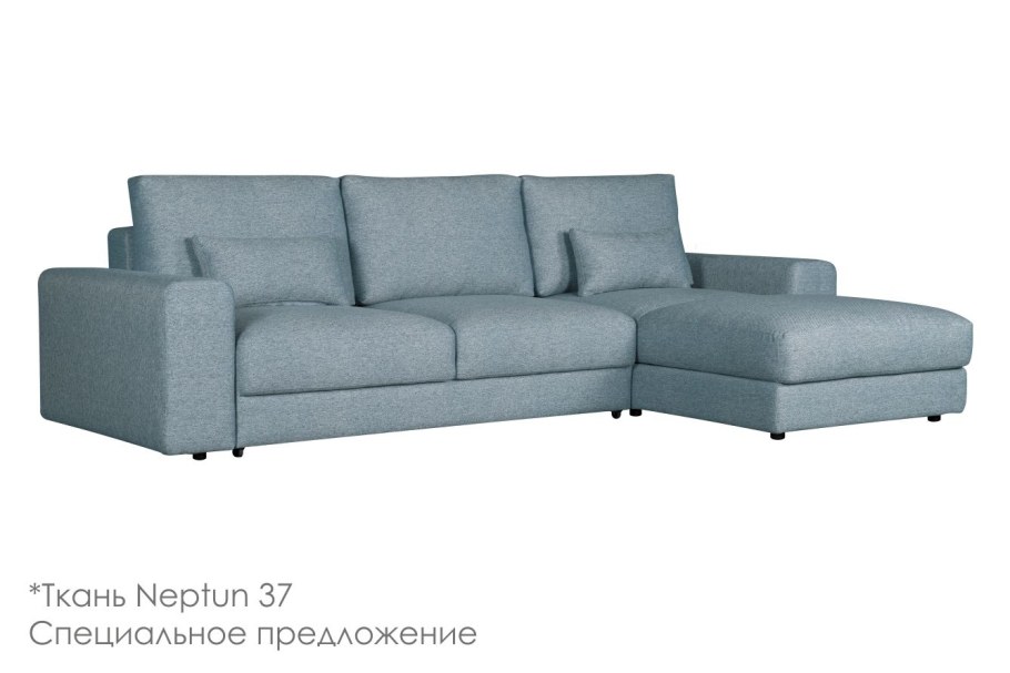 Диван Атланта Люкс рогожка Malmo синий