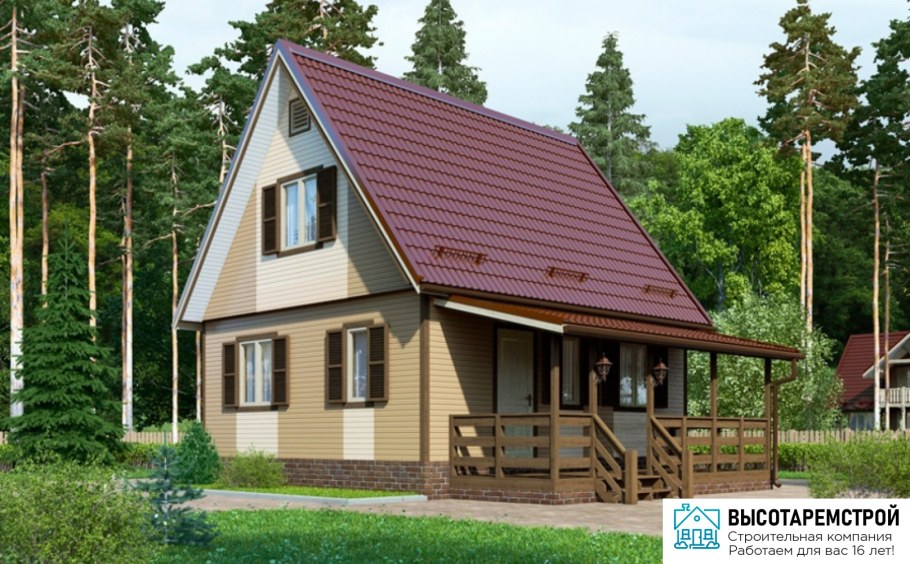 Дом Лидер 6х7 Терем