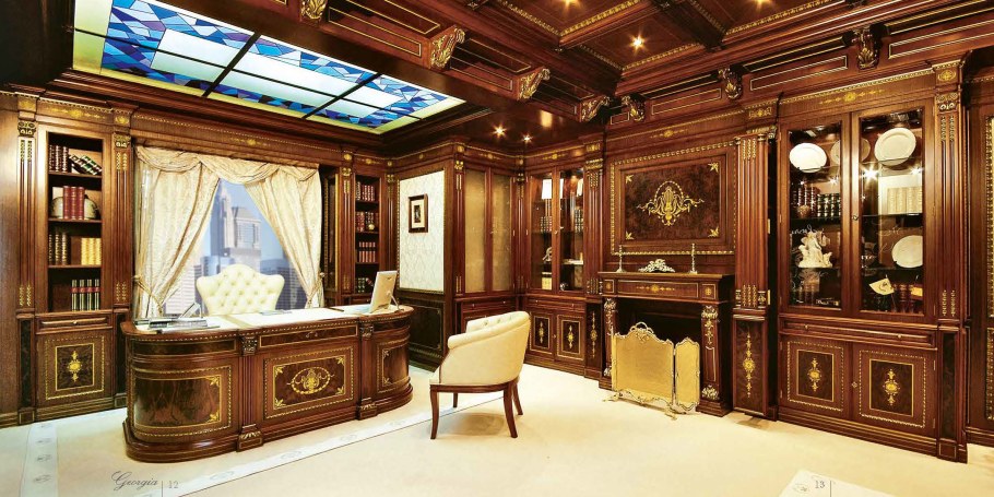 Дорогой интерьер кабинета