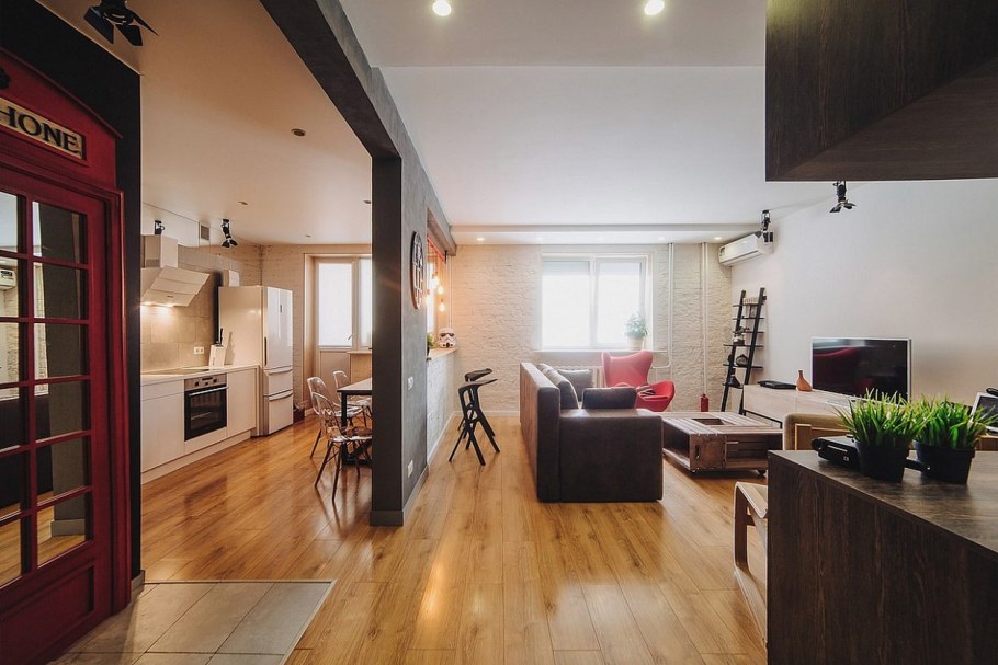 Студия в стиле лофт 40 м2