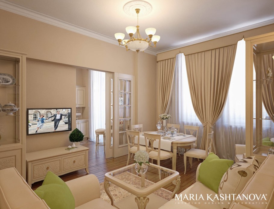 Гостиная в сталинке