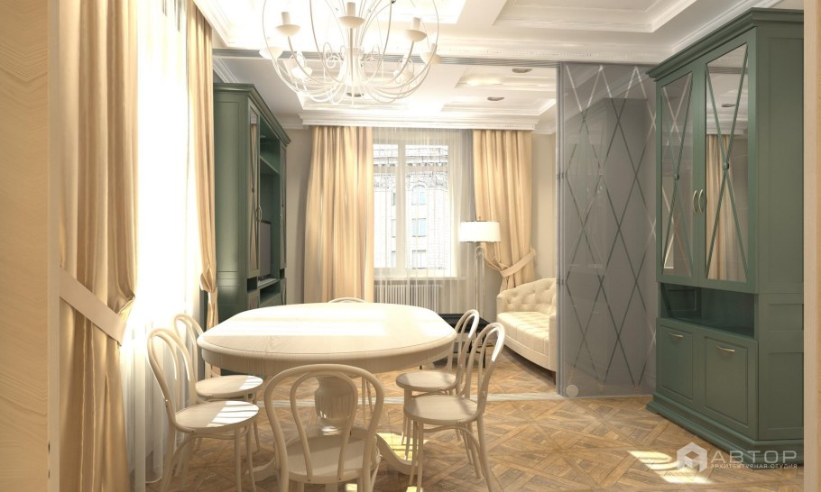 Интерьер трехкомнатной сталинки