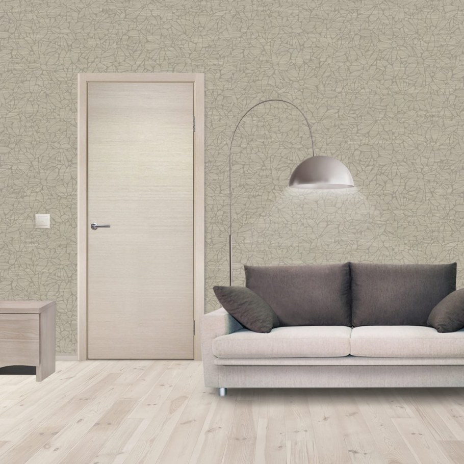 Дверь межкомнатная Дюплекс 60x200 см, ПВХ, цвет белёный дуб