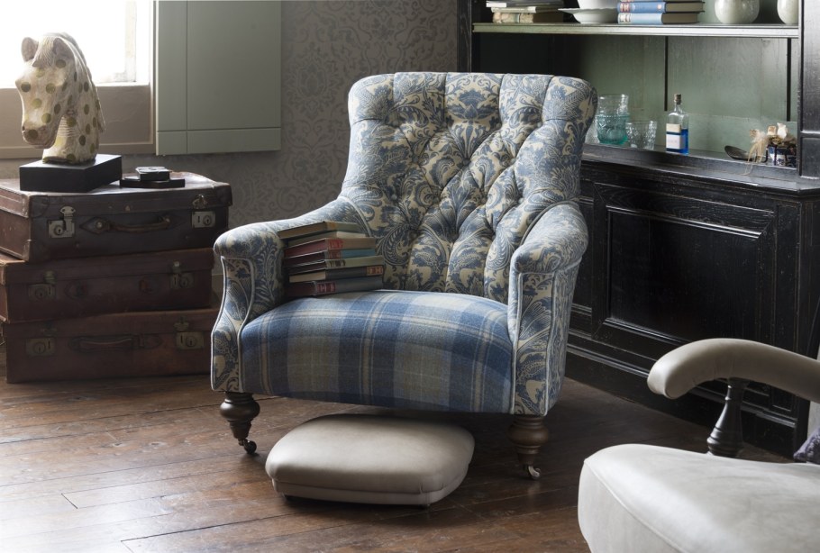 Английское кресло в интерьере