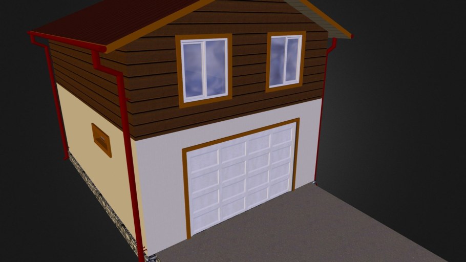 2х этажный гараж из сэндвич панелей