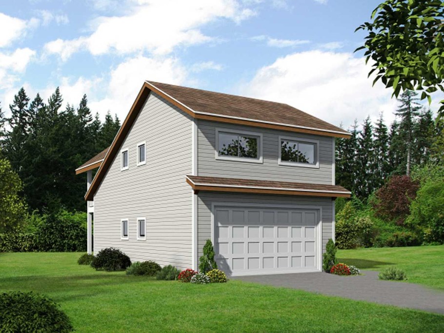 Гараж с жилой мансардой