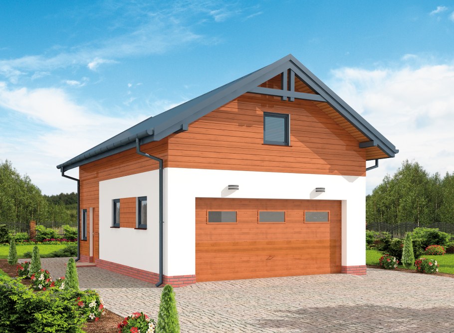 Гараж с мансардой