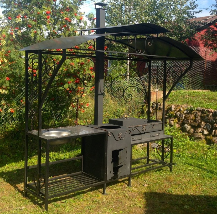 Навес для мангала Grillkoff шашлычник 150 х 215 х 232 см