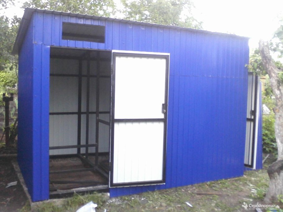 Хозблок / сарай 2х2 из профлиста