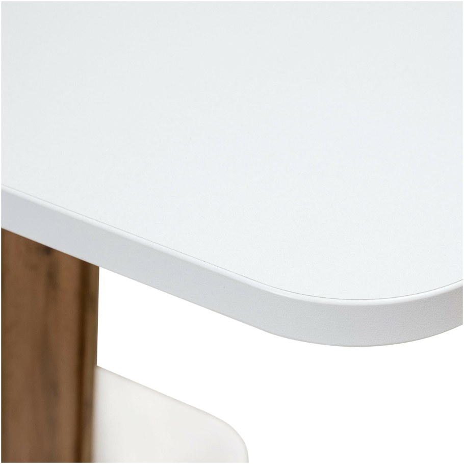 Стол обеденный 140х80 Hugo-m белый