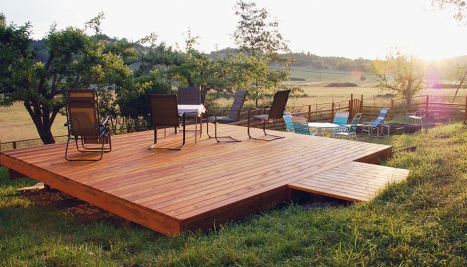 Настил деревянный для сада