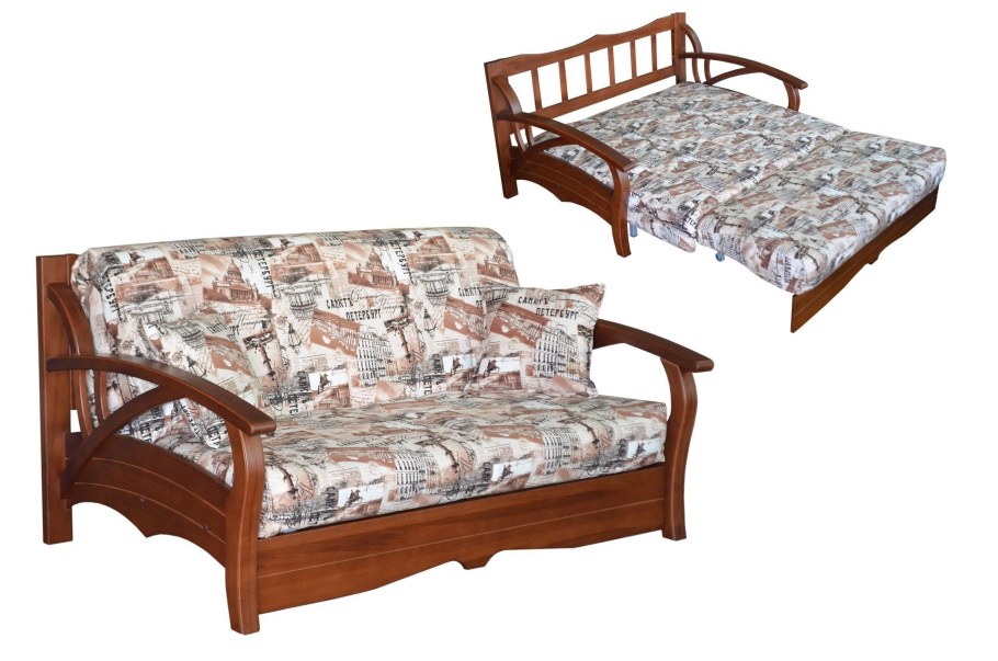 Диван аккордеон Верона из массива бука.