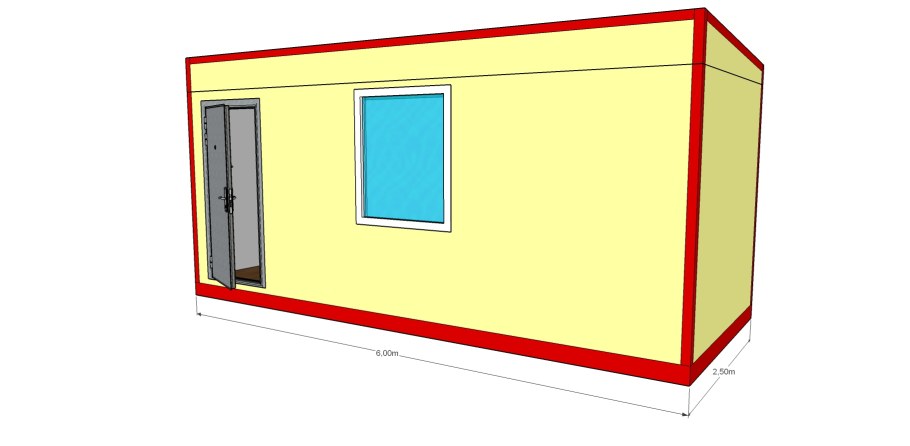 Жилой вагончик 6на2.5м