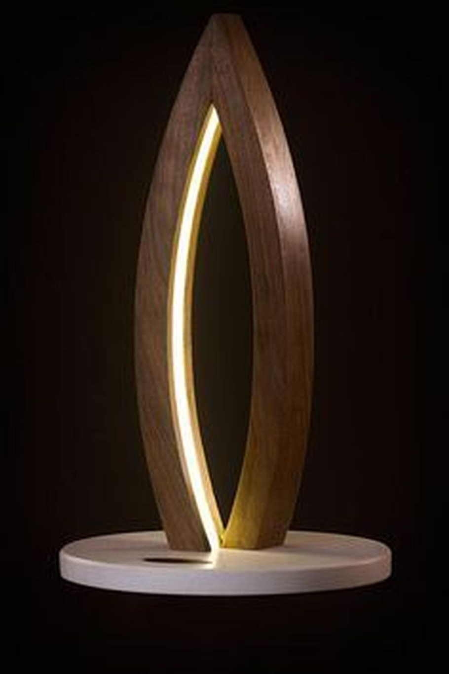 Светодиодная лампа из дерева