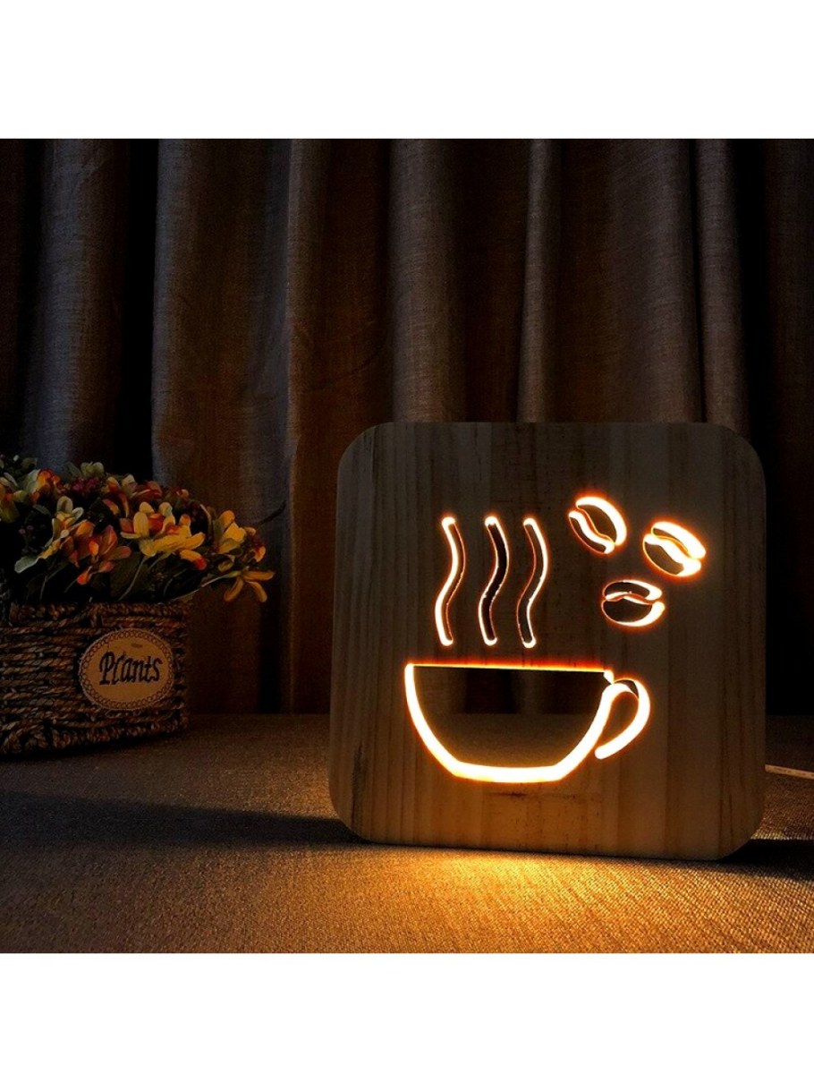 Ночной светильник из дерева