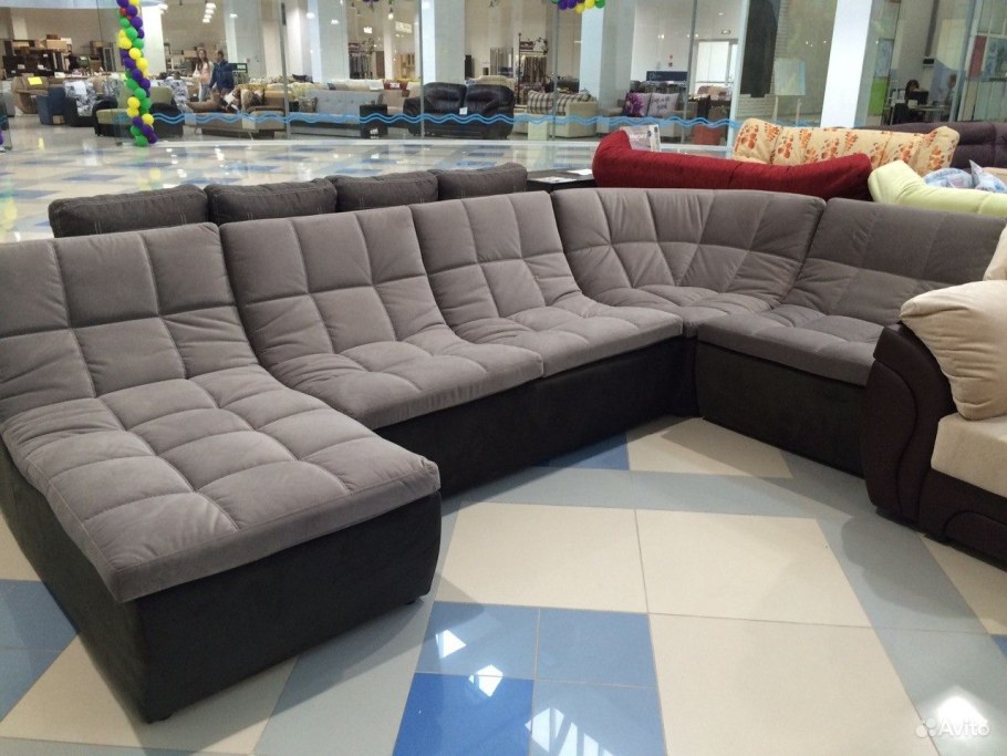 Диван София угловой замша Дельта терракот