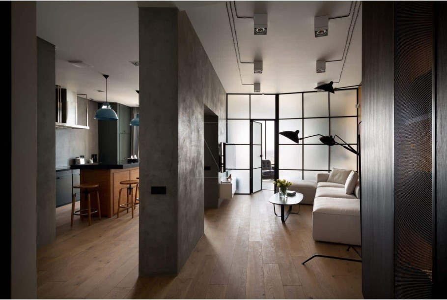 Однушка 40 кв м в стиле лофт