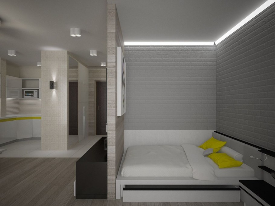 Минимализм в однокомнатной квартире