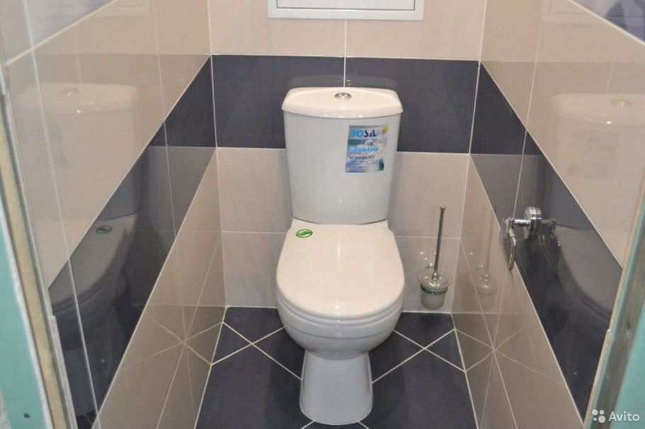 Кафельная плитка в туалете в хрущевке