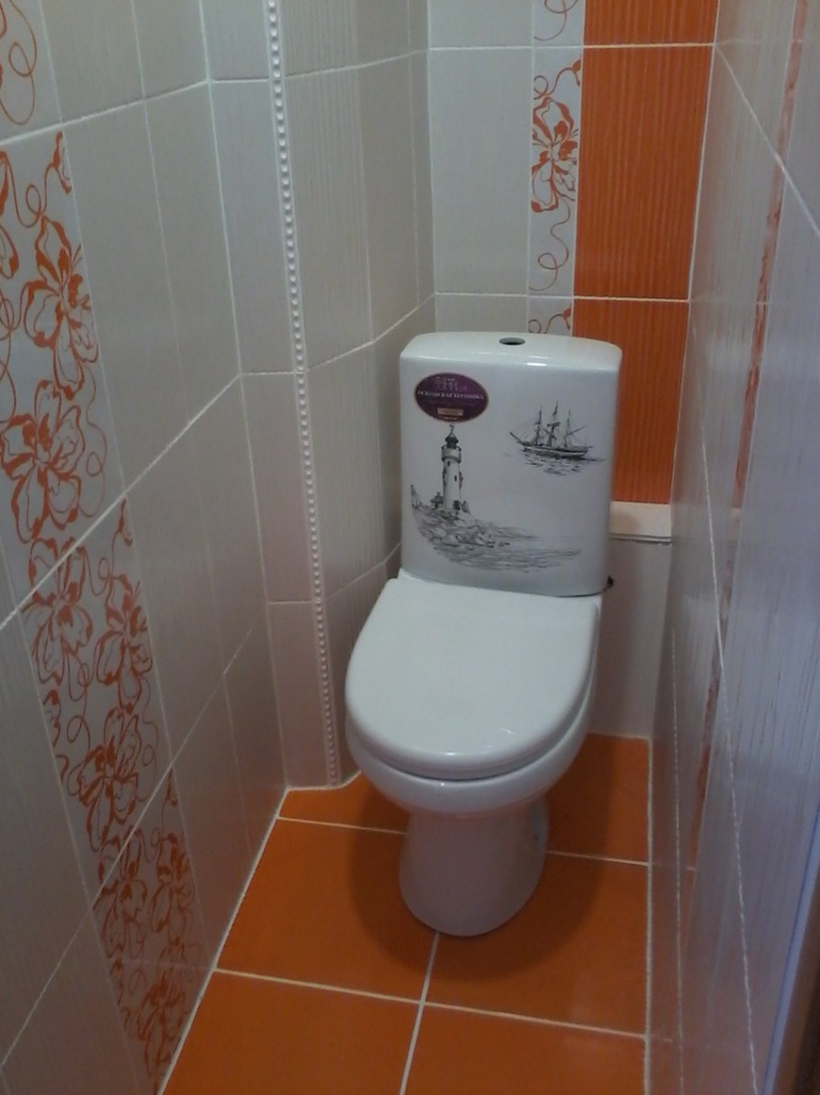 Плитка в туалете хрущевка