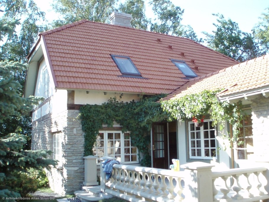 Загородный дом старой дачи в современный переделка