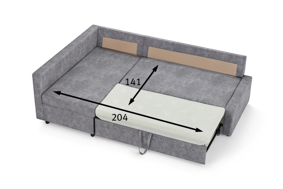 Диван Чикаго, механизм еврокнижка тик-так, 231х101х78 см