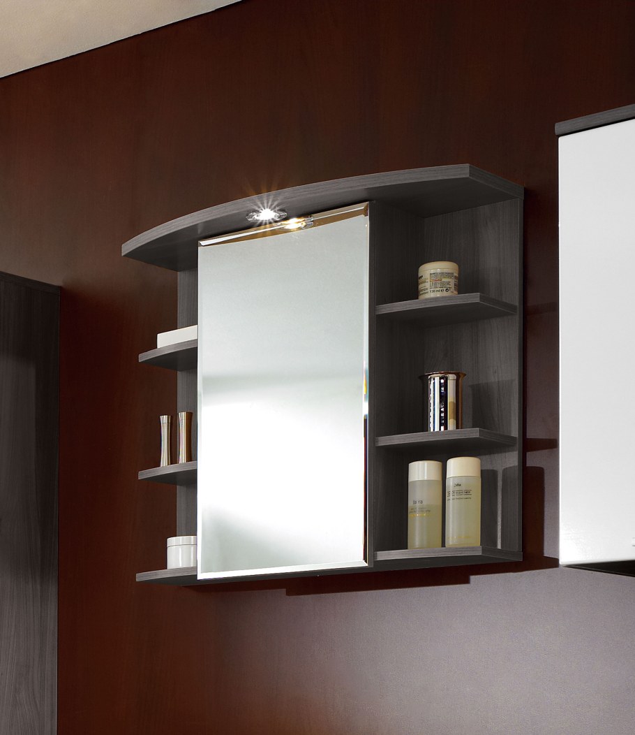 "Мастер-Бруклин" зеркало с полкой 80х61х10