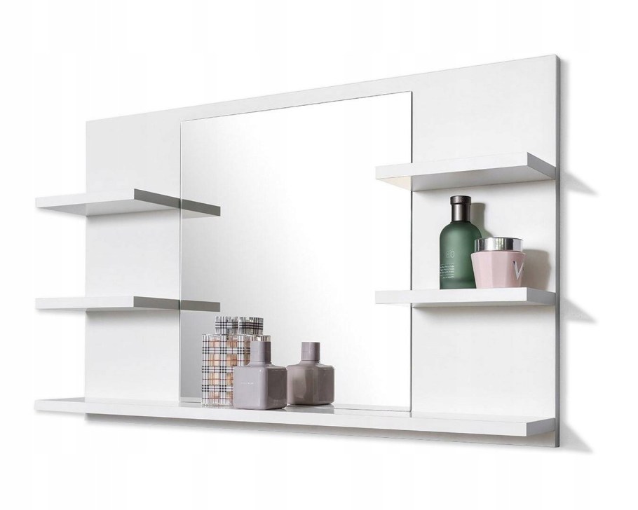 Зеркало с полками для ванной комнаты