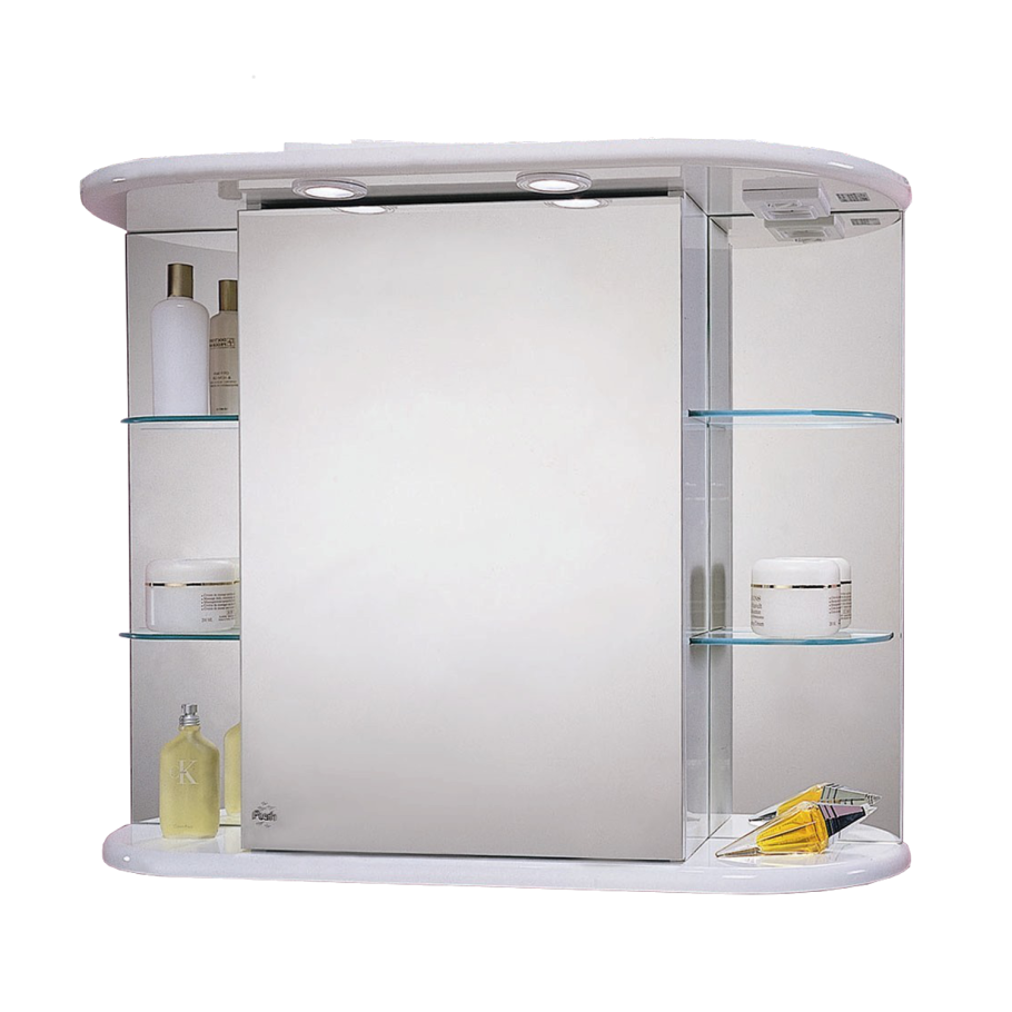 СИЛВЕРОН зеркало с полкой