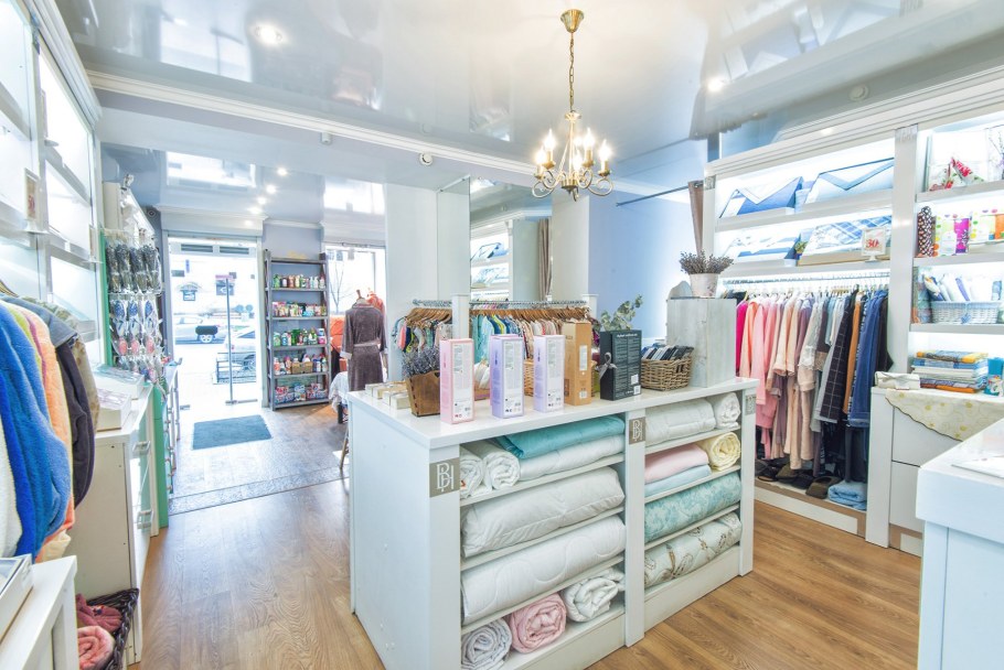 Витрина магазина домашнего текстиля