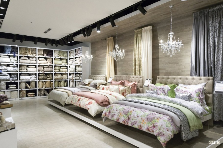 Интерьер магазина домашнего текстиля