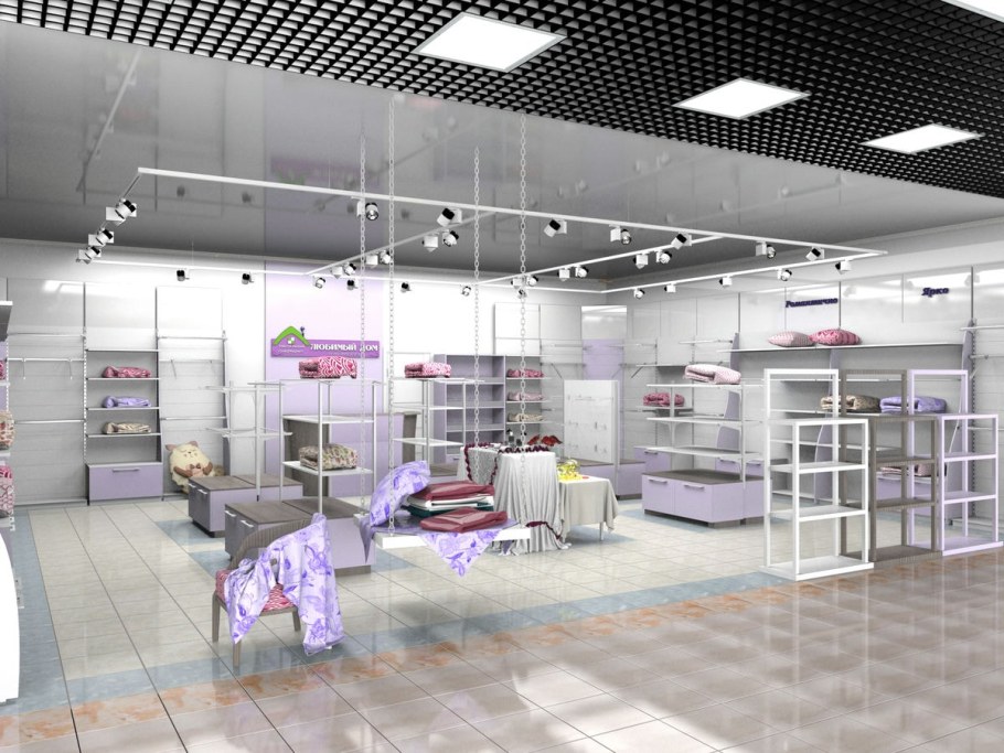 Оборудование для текстиля в магазине