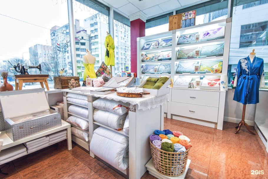 Витрина магазина домашнего текстиля