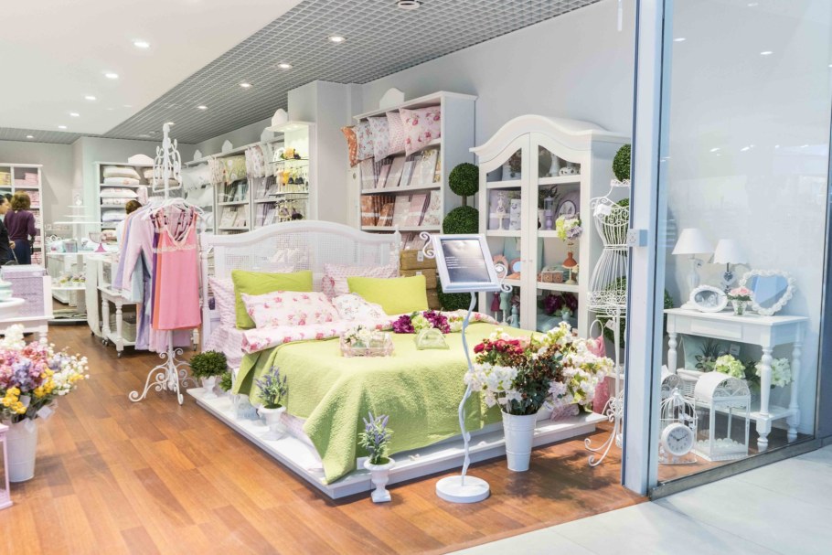 Интерьер текстильного магазина