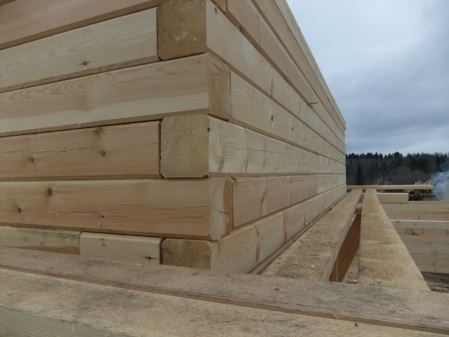 Кладка бруса 150х100