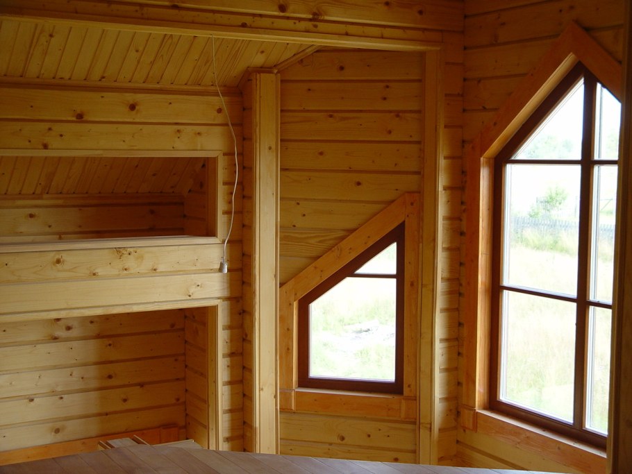 Отделка дома из бруса