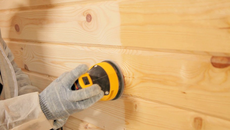 Шлифовка деревянных стен