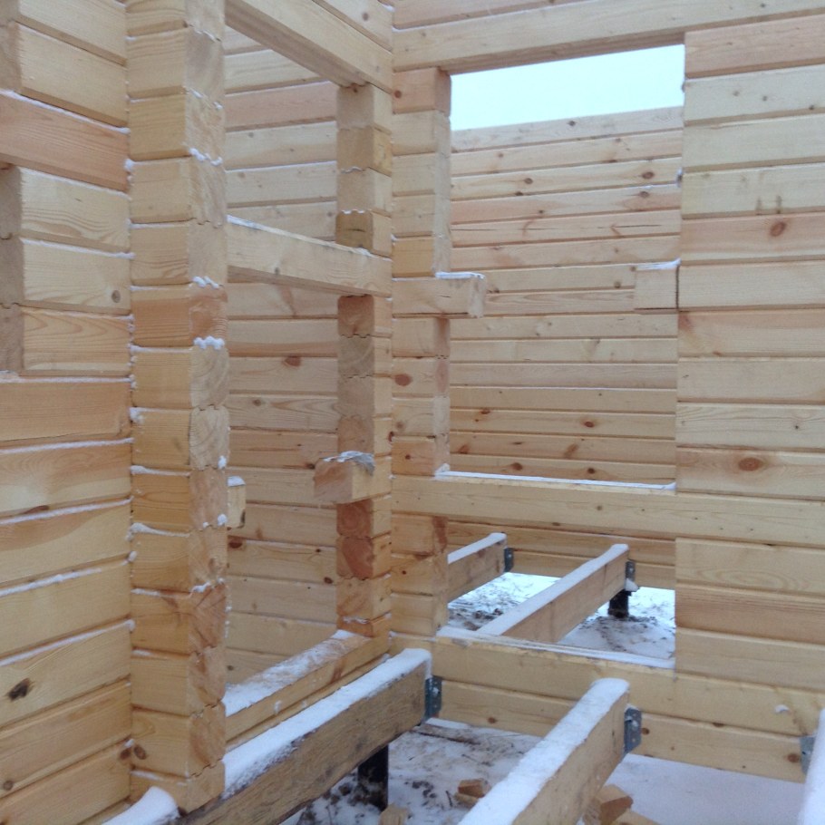 Каркасная стена из бруса 100х150