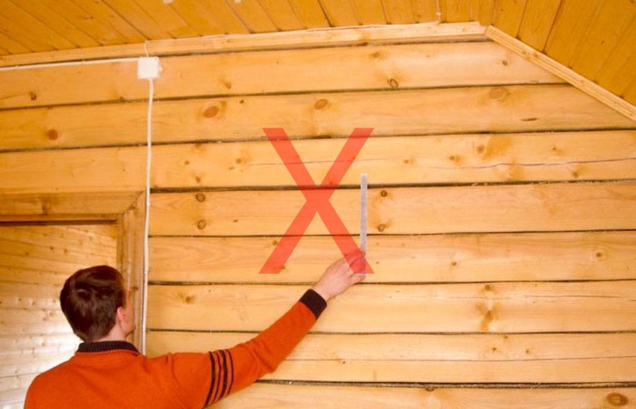 Щели в деревянном доме