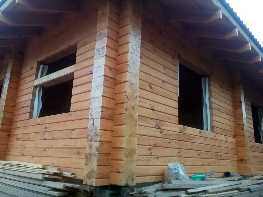 Усадка дома из профилированогобруса