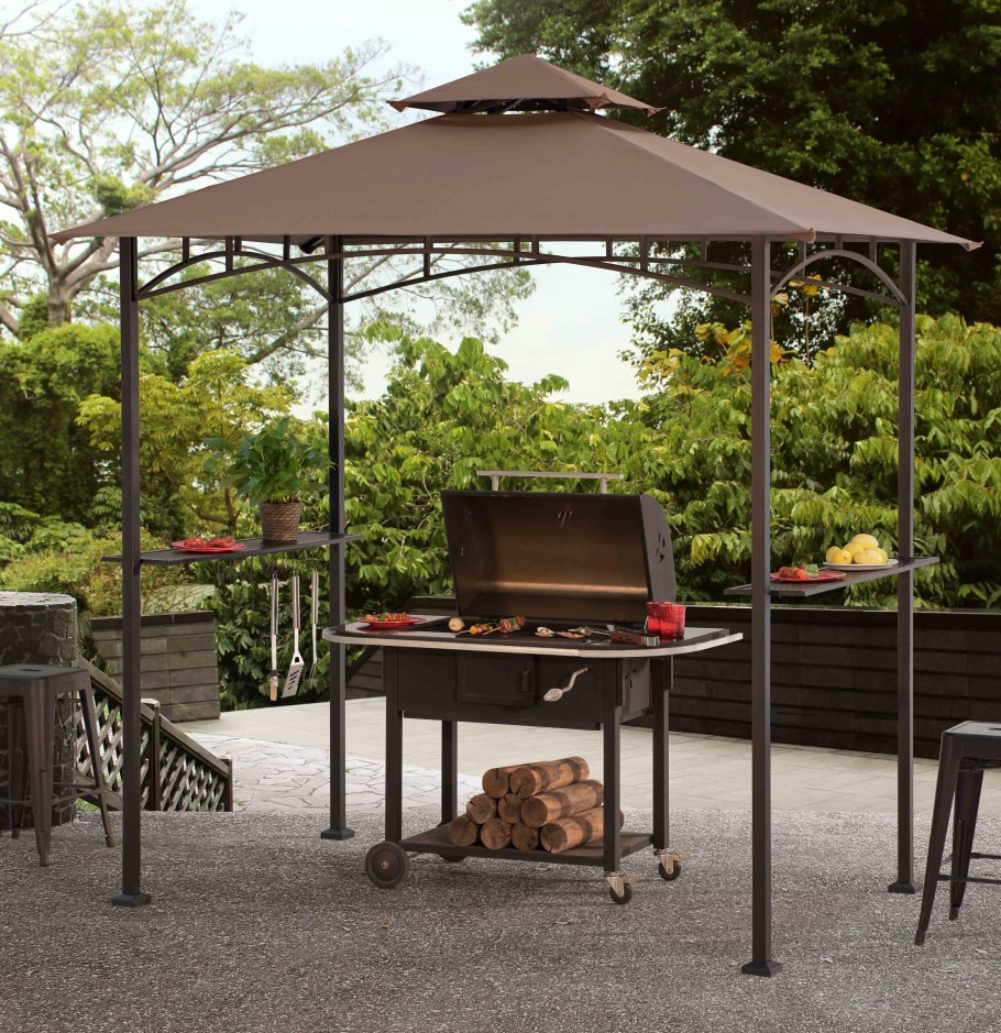 Навес-беседка для дачи