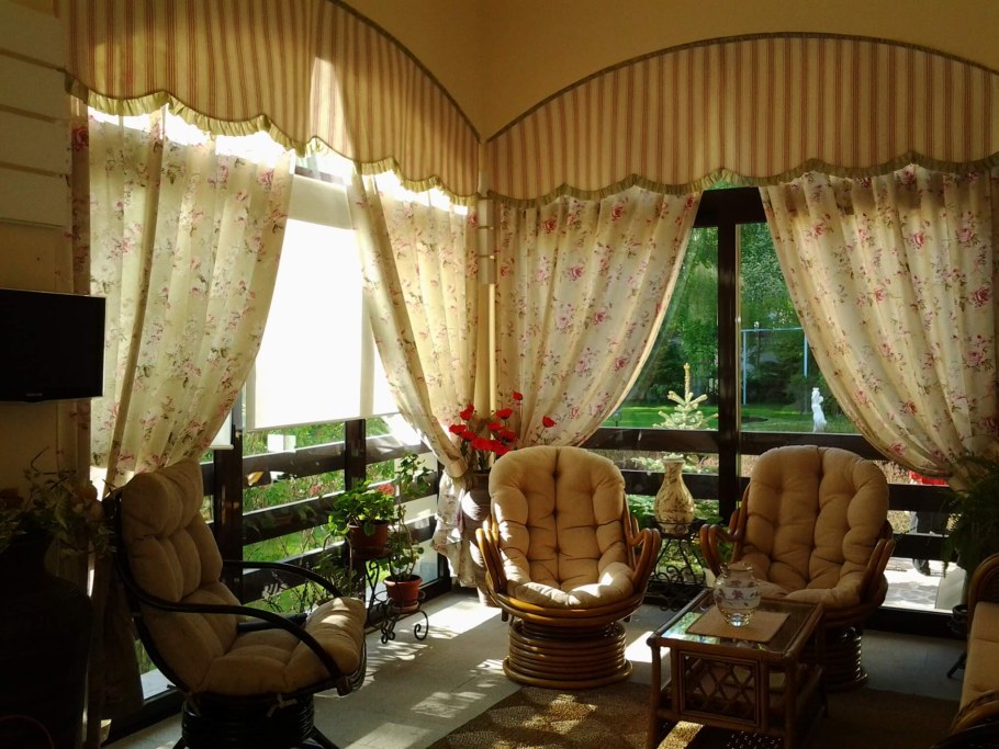 Занавески на террасу