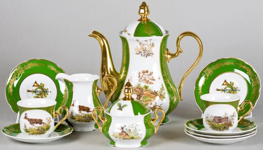 Чешский кофейный сервиз Мэри Энн