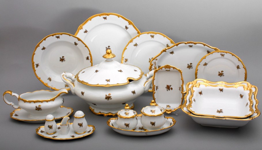 Сервиз Веймар Золотая роза